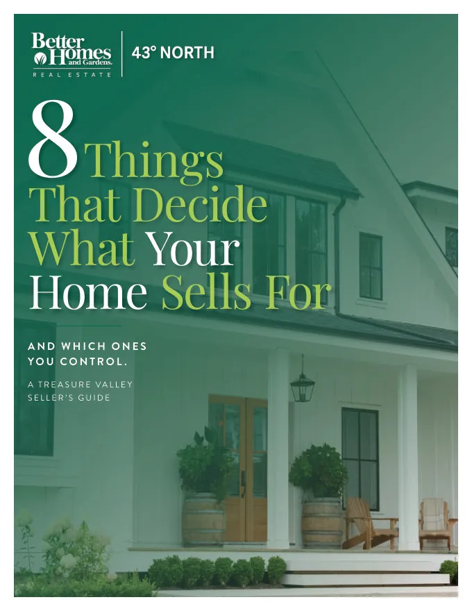 Cover of the guide: 8 Things That Decide What Your Home Sells For