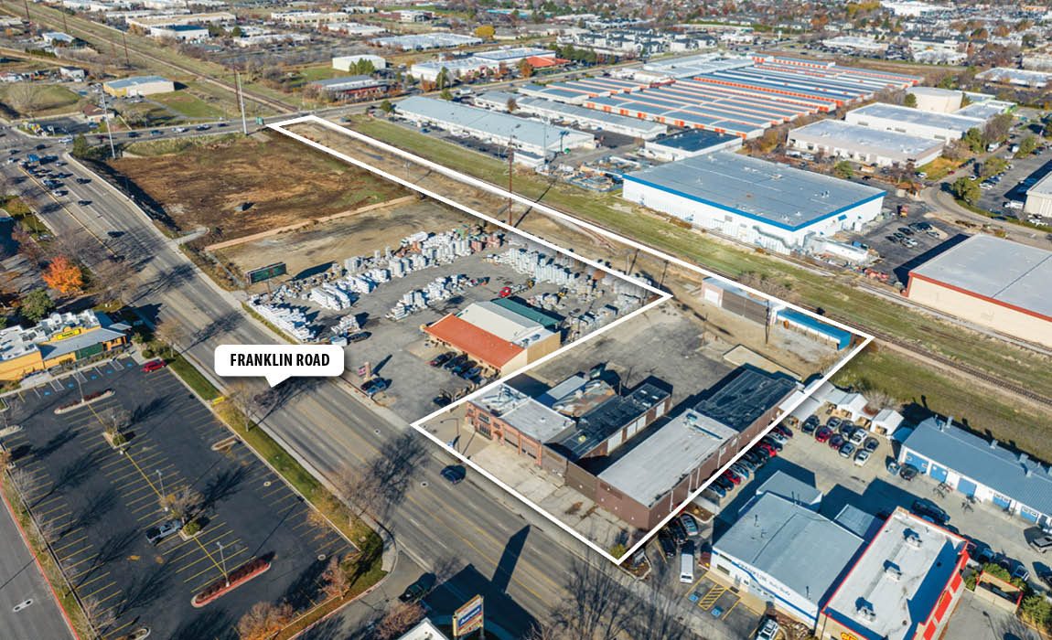 Aerial view of 8624 W. Franklin Rd.