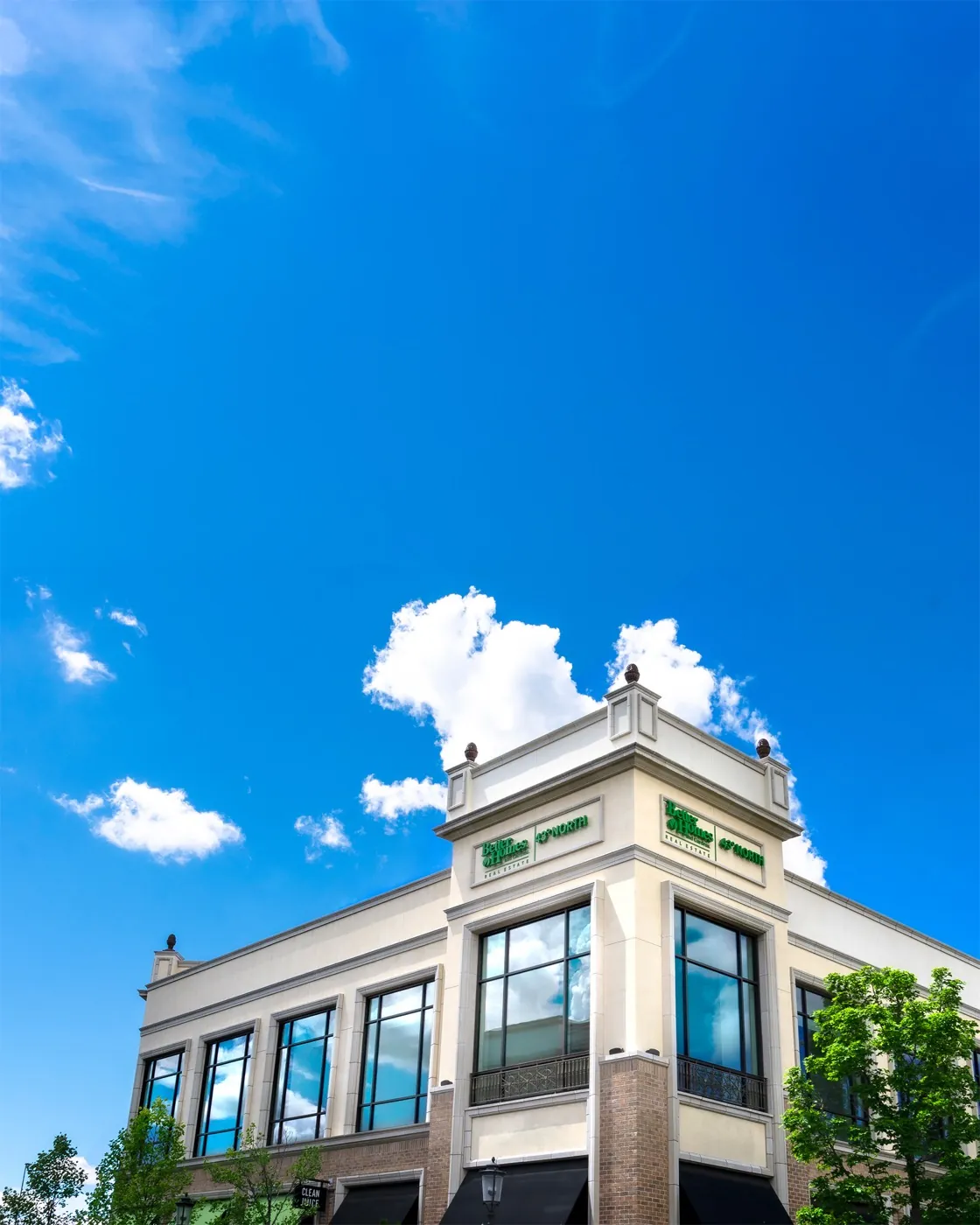 BHGRE 43° North office exterior at The Village at Meridian