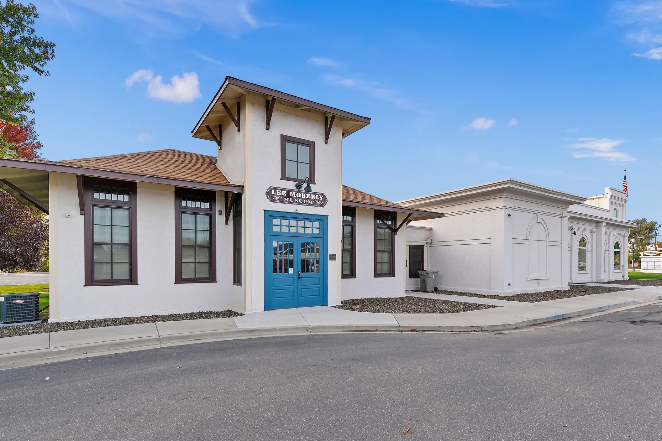 Exterior of Lee Morberly Museum in Middleton Idaho.