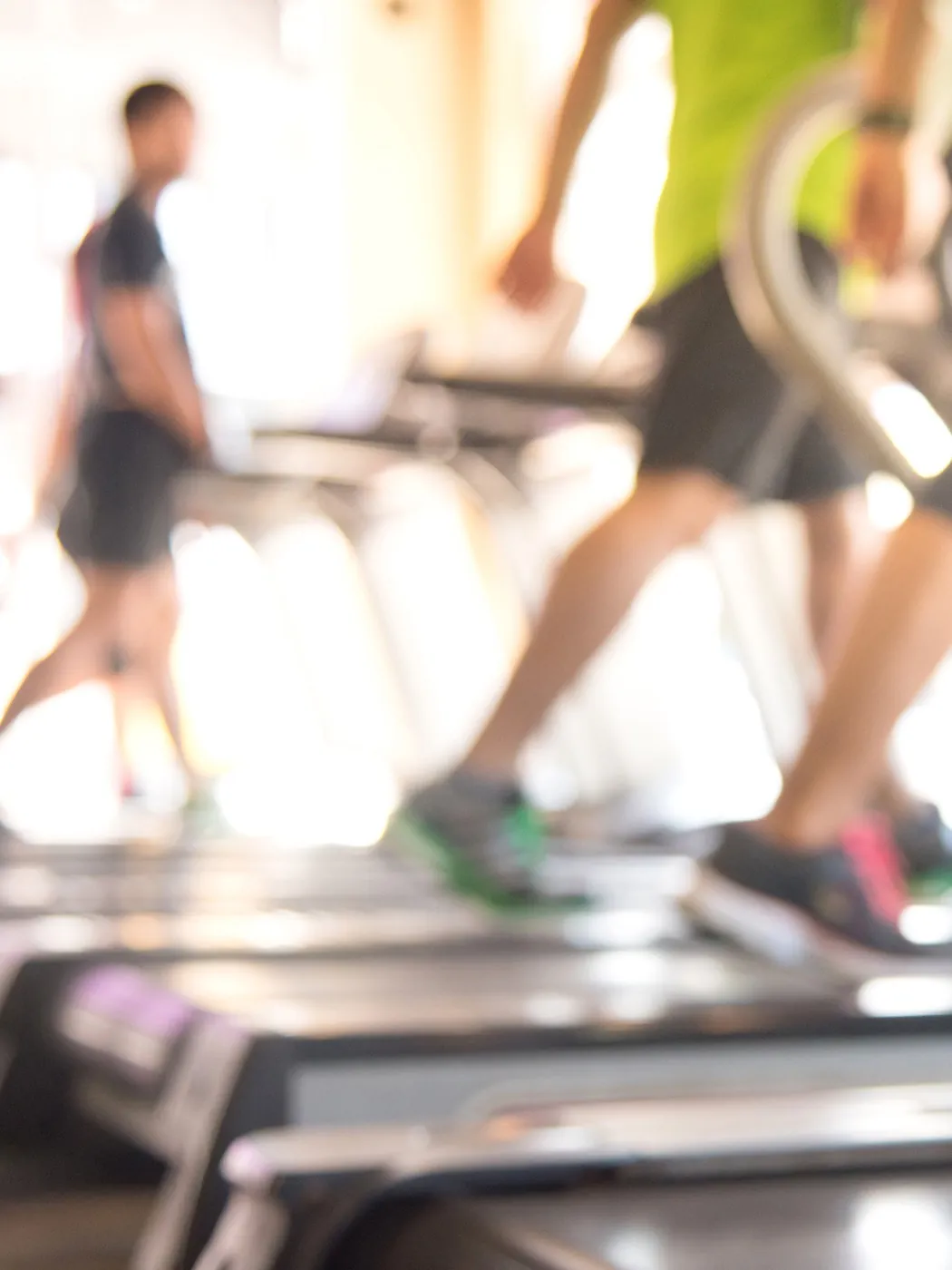 Residents working out in a community fitness center